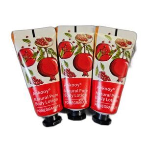 NWOT Ankooy Pomegranate Scented Lotion Travel Size Three Pack